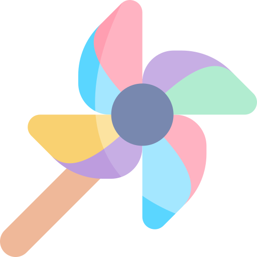 Pinwheel Kawaii Flat icon