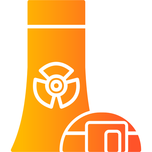 la energía nuclear icono gratis