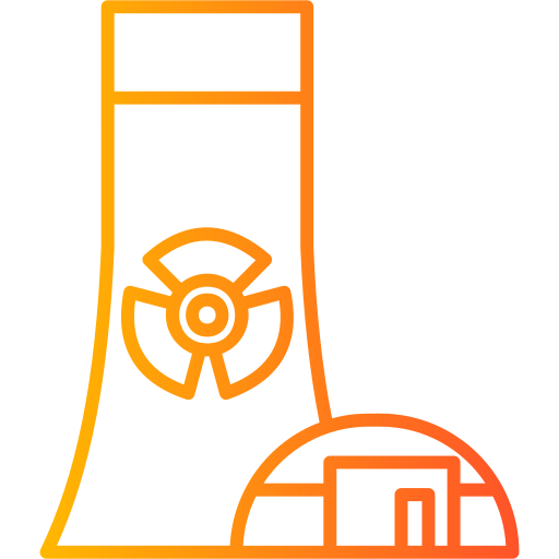 la energía nuclear icono gratis