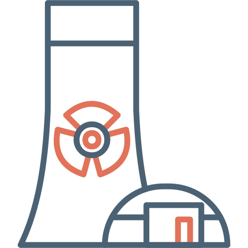 la energía nuclear icono gratis