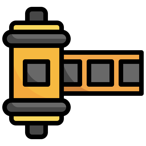 rollo de película icono gratis