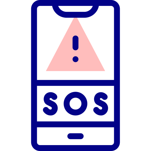 llamada de socorro icono gratis