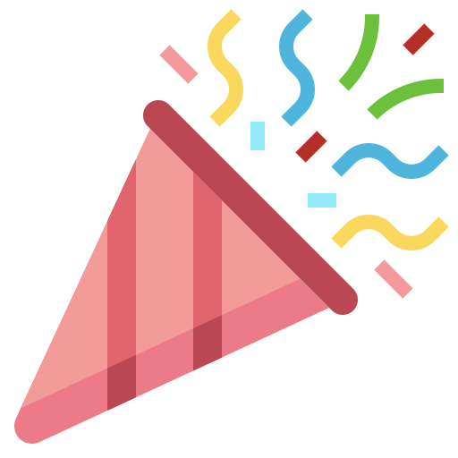 Confetti Surang Flat icon