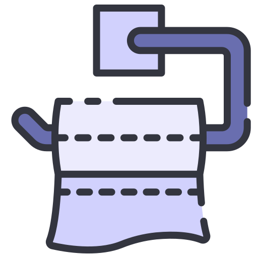 Toilet paper free icon Toilet paper free icon