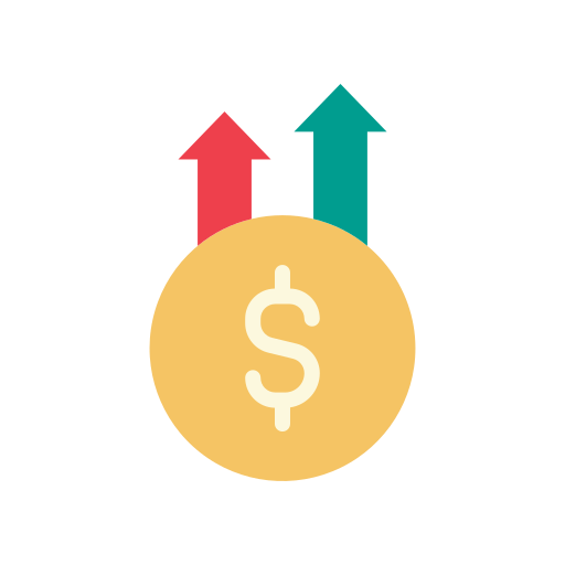 precio alto icono gratis