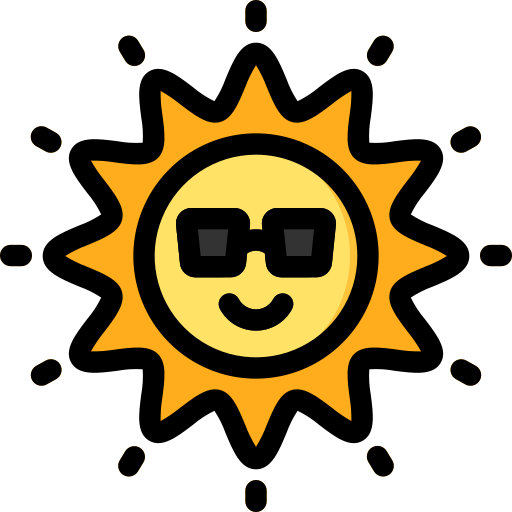 Sun Generic Outline Color icon