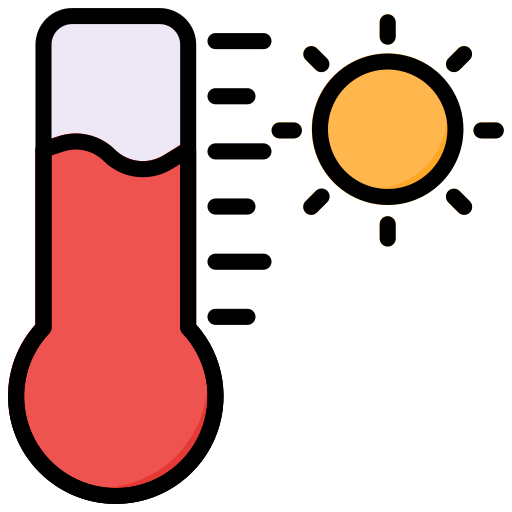 la temperatura icono gratis