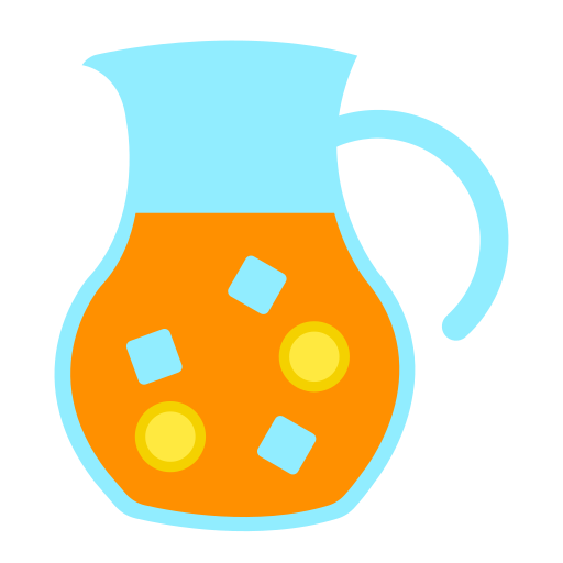 Orange juice jug icon flat style Royalty Free Vector Image