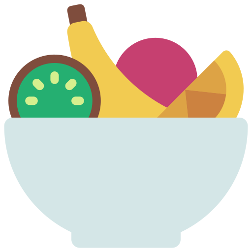 tazón de frutas icono gratis