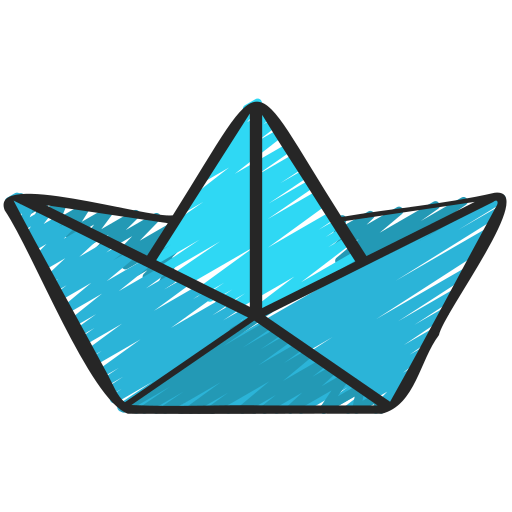 Paper boat - free icon