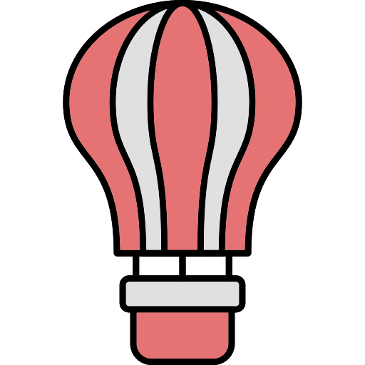 Air Balloon Generic Thin Outline Color Icon