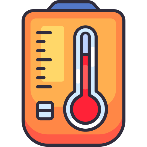 temperatura caliente icono gratis