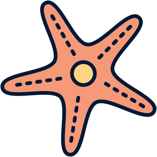 Starfish Generic Outline Color icon