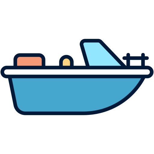 Motorboat Generic Outline Color icon