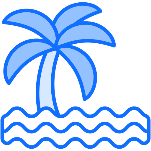 islas palmeras icono gratis