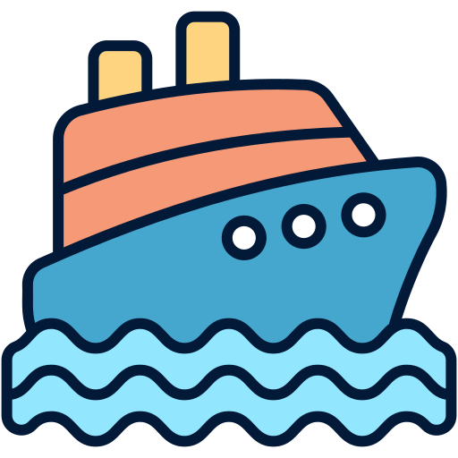 Cruise ship Generic Outline Color icon