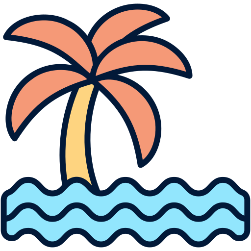 islas palmeras icono gratis