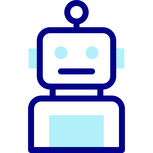 Robot Detailed Mixed Lineal color icon