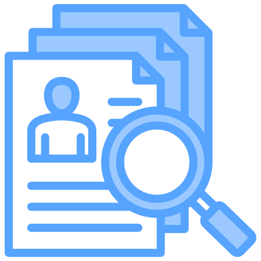 Curriculum vitae Generic Blue icon