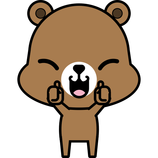 곰 무료 스티커