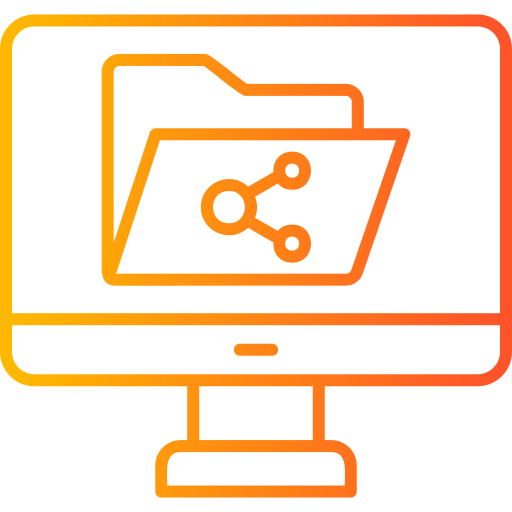 compartición de archivos icono gratis