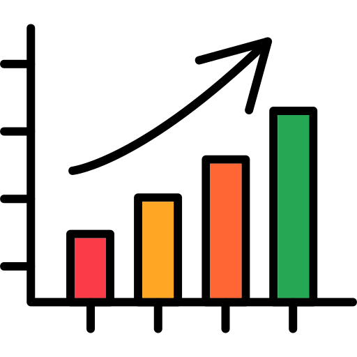 gráfico de barras icono gratis