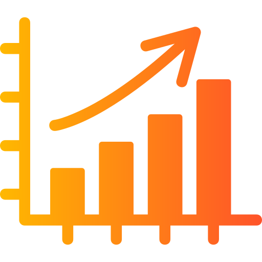 Bar chart Generic Flat Gradient icon