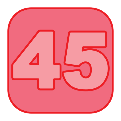 fünfundvierzig kostenlos Icon fünfundvierzig kostenlos Icon