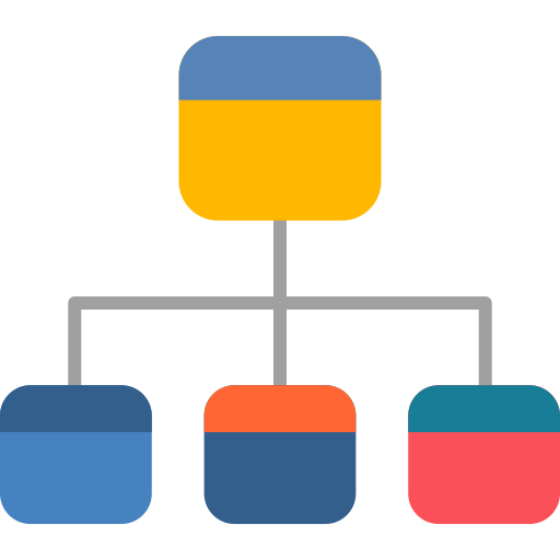 diagrama de flujo icono gratis