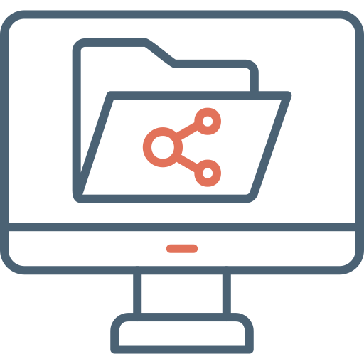 compartición de archivos icono gratis