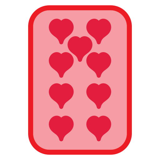 neuf de coeur Icône gratuit neuf de coeur Icône gratuit