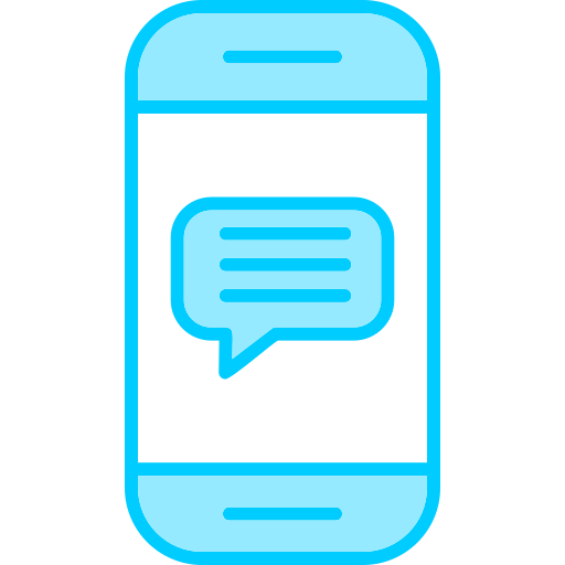 mensaje de telefono icono gratis