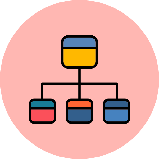 diagrama de flujo icono gratis