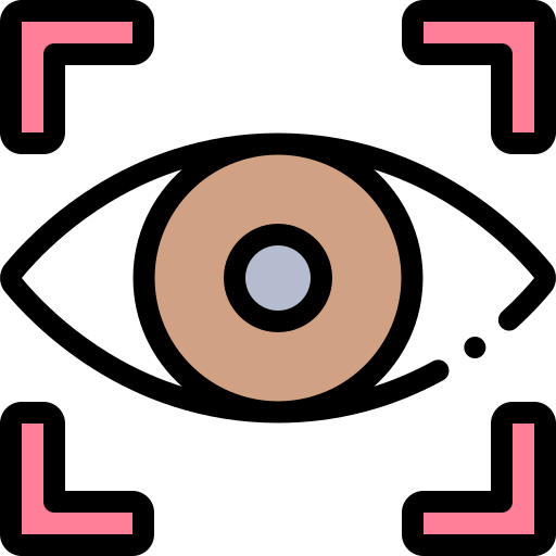 escaneo ocular icono gratis