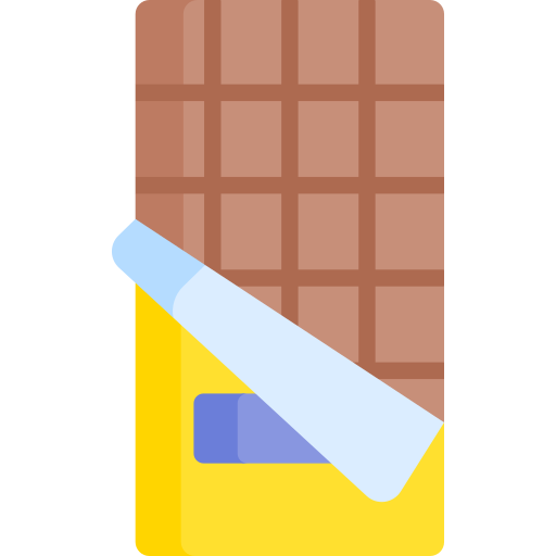 barra de chocolate grátis ícone