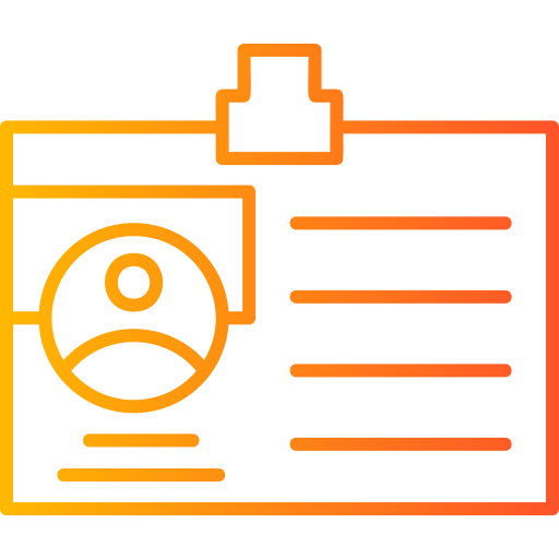 tarjeta de identificación icono gratis