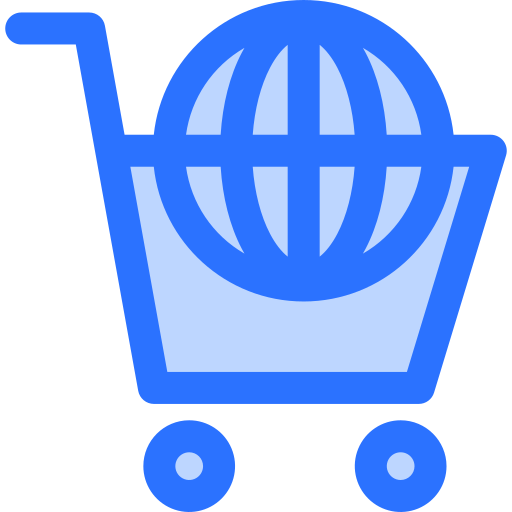 Online Shopping Generic Blue Icon