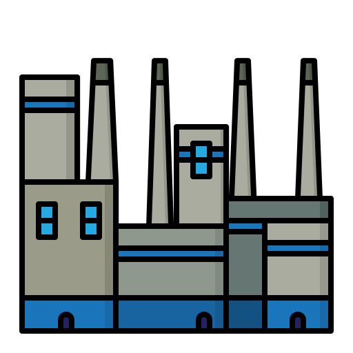 Factory Generic Outline Color icon