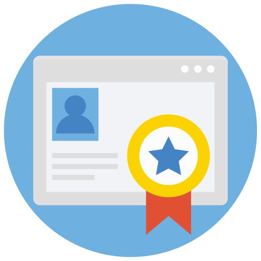 certificado icono gratis