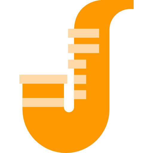 saxofón icono gratis