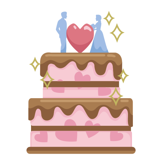 pastel de bodas gratis sticker