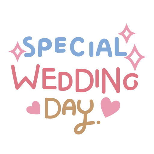 HAPPY WEDDING' Sticker