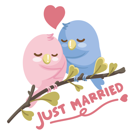 Love birds free sticker