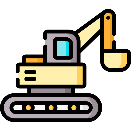 Excavator Special Lineal Color Icon