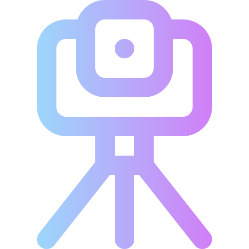 Theodolite Super Basic Rounded Gradient icon