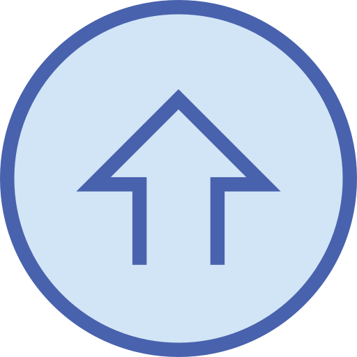 Up arrow Generic Blue icon