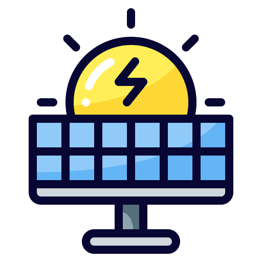 célula solar icono gratis