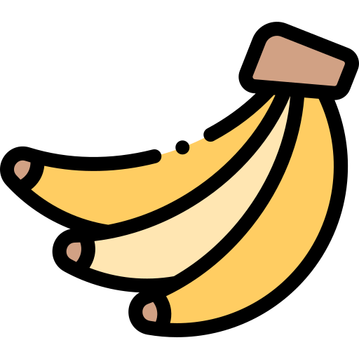 Banana Detailed Rounded Lineal color icon