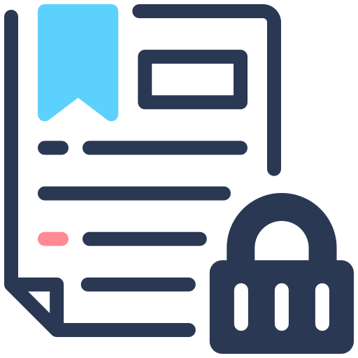 Privacy policy free icon