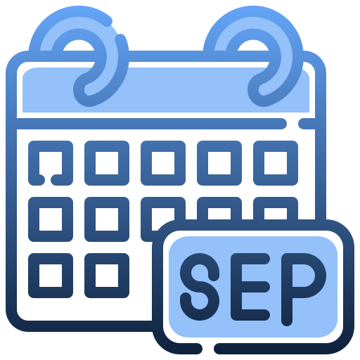 septiembre icono gratis